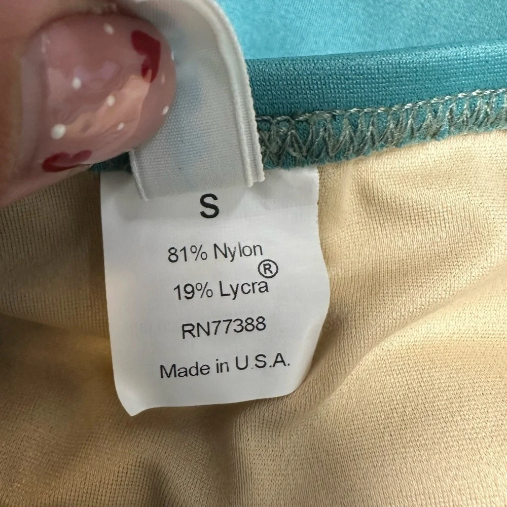 NWOT J.Crew Belted Swim Skirt Bottoms Teal Sz S